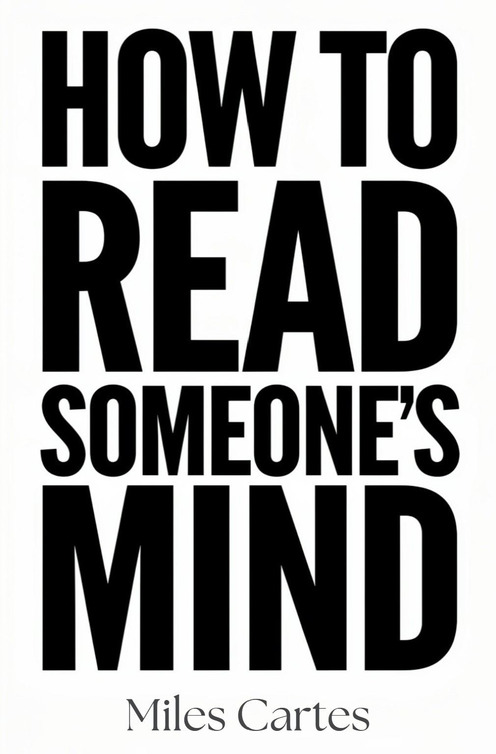 How to Read Someone's Mind — cover